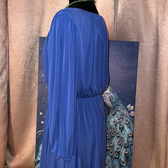 Ellen Tracy Size 4 Plum Balloon Long Sleeve Dress - Picture 5 of 15